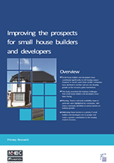 Improving the prospects for small house builders and developers